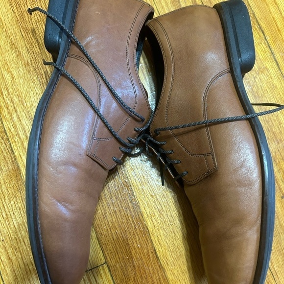 Cole Haan Men's 11.5 M Holland Grand Plain Toe Oxford Brown Leather Shoes - Picture 4 of 9